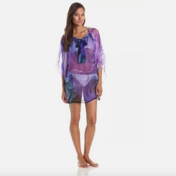 Gottex Other - NWT Gottex CLEMENCE Swimsuit & Silk Coverup, sz 8 * $406 * Violet